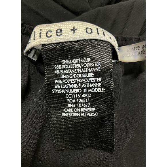 Alice + Olivia 'Adalyn' Black Backless Jumpsuit Size 4 - Picture 5 of 5